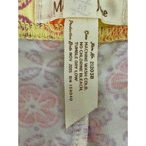 Matilda Jane Happy & Free Theme Park Knit Ruffle Shorties Yellow Pink Floral 10 - Picture 7 of 7